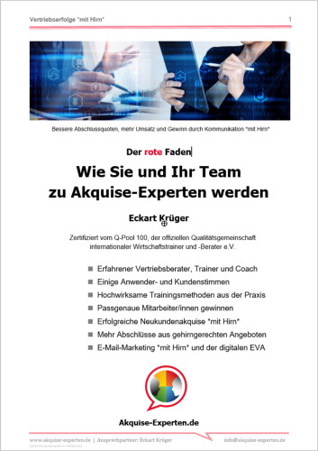 Whitepaper Der rote Faden: Wie Sie und Ihr Team zu Akquise-Experten werden